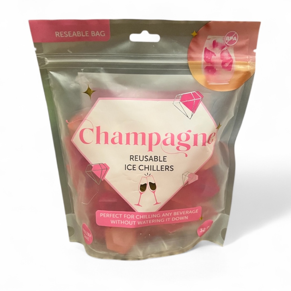 Champagne Reusable Ice Chillers Pink